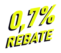 0.7% REBATE